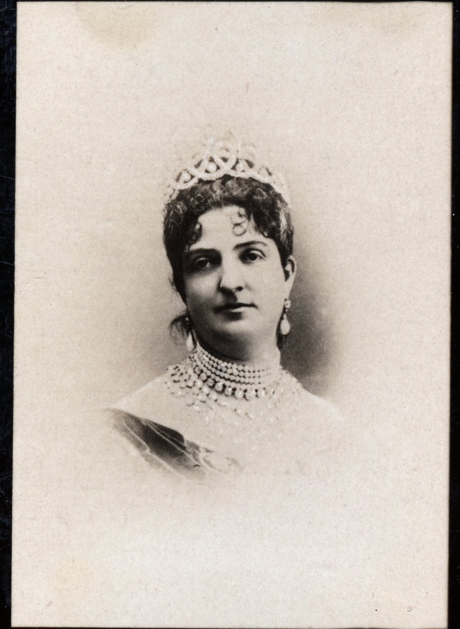 Portrét Margherity Savojské (1851-1926), italské královny. od French Photographer