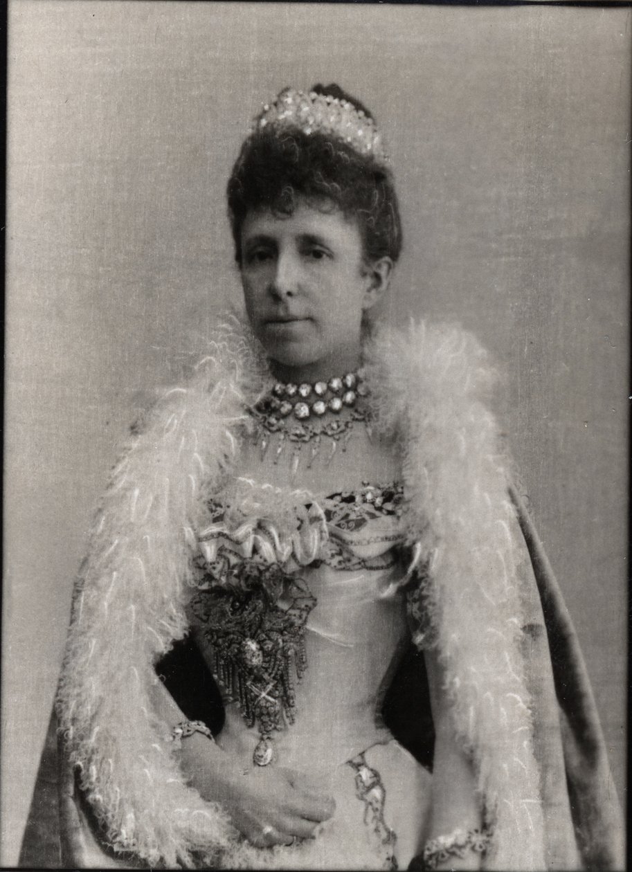 Portrét Marie Kristiny Rakouské (1858-1929), regentské královny Španělska. od French Photographer