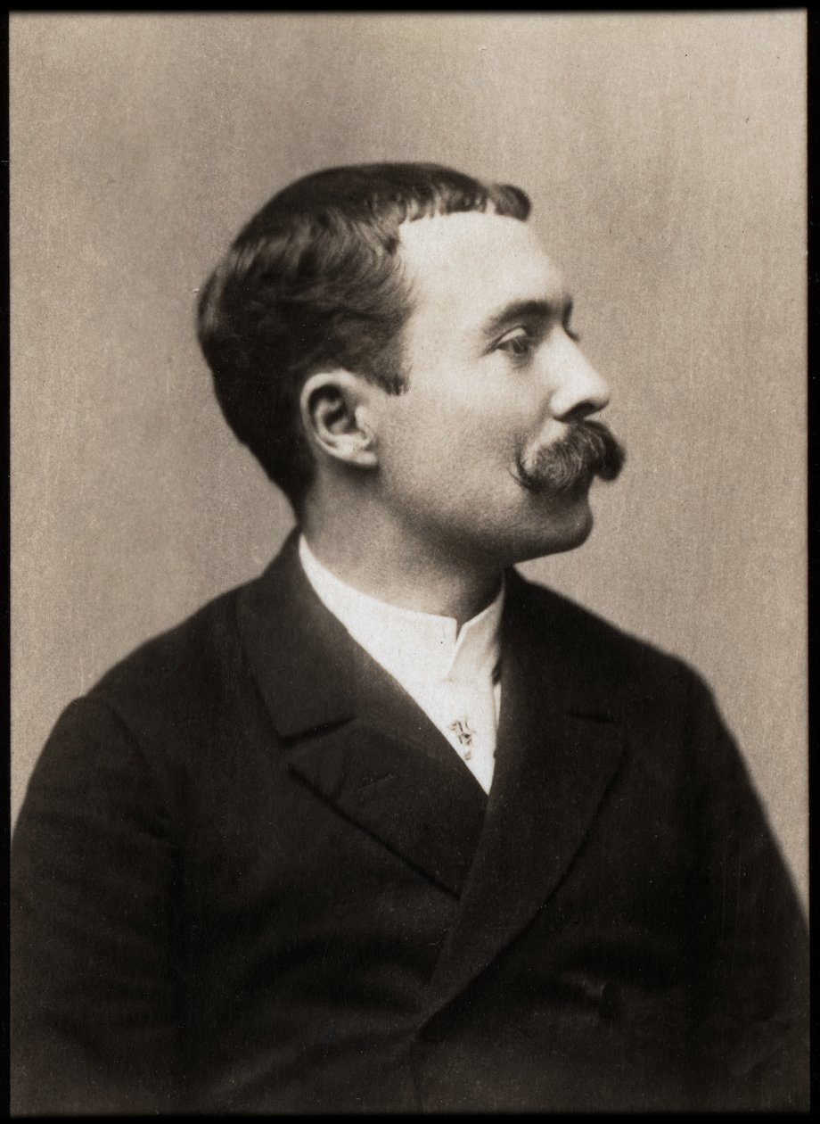 Portrét Oscara Meteniera (1859-1913), francouzského dramatika a romanopisce. od French Photographer