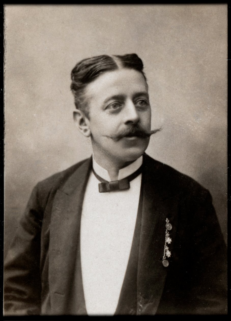 Portrét Philippa Fahrbacha (1843-1894), rakouského skladatele. od French Photographer