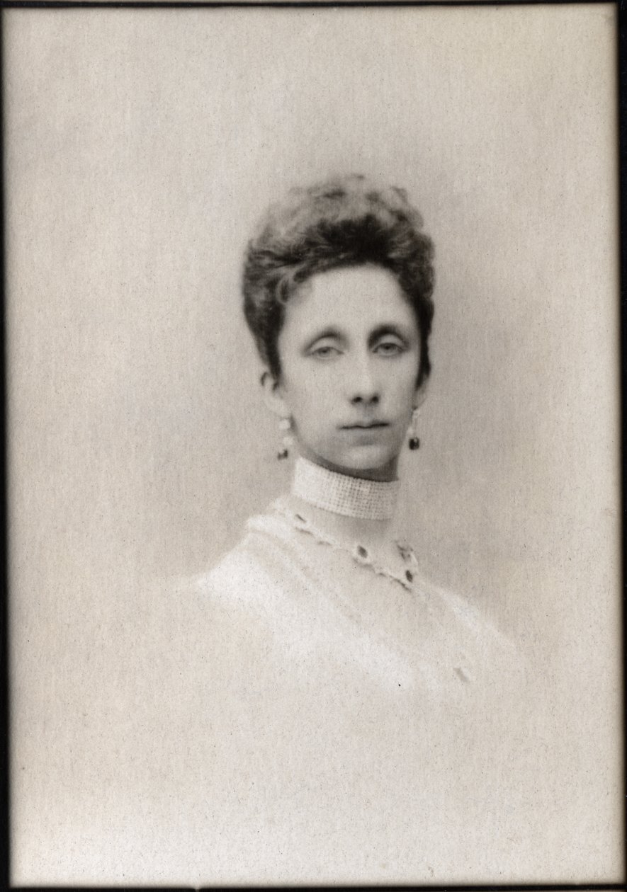 Portrét princezny Marie Luisy Bourbonské Parmy (1870-1899), choť princezny Bulharska. od French Photographer