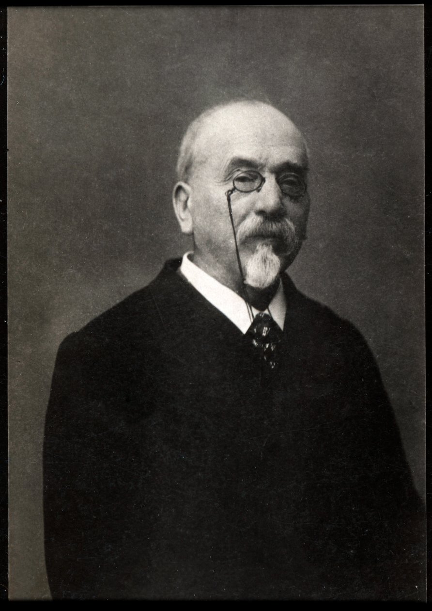 Portrét Victora Cherbulieza (1829-1899), francouzského romanopisce a spisovatele. od French Photographer
