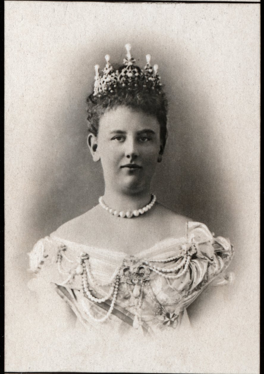 Portrét Wilhelminy Nizozemské (1880-1962), královny Nizozemska. od French Photographer
