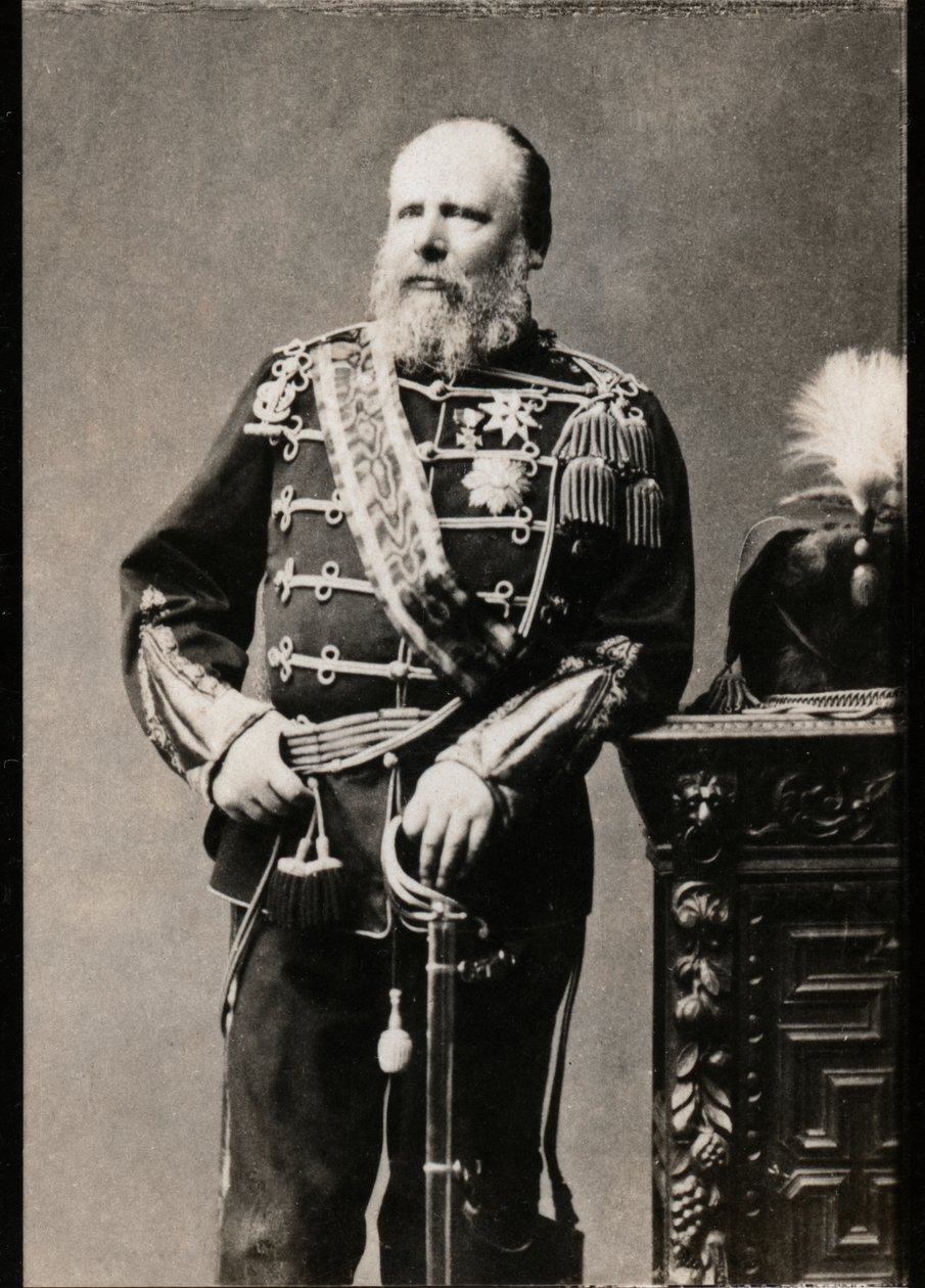Portrét Viléma III Nizozemského (1817-1890), nizozemského krále. od French Photographer