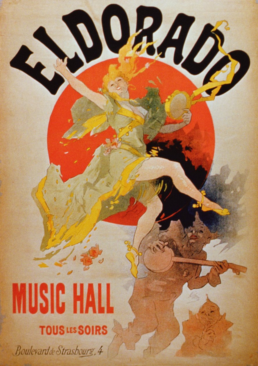 Reklama pro Eldorado Music Hall od French School