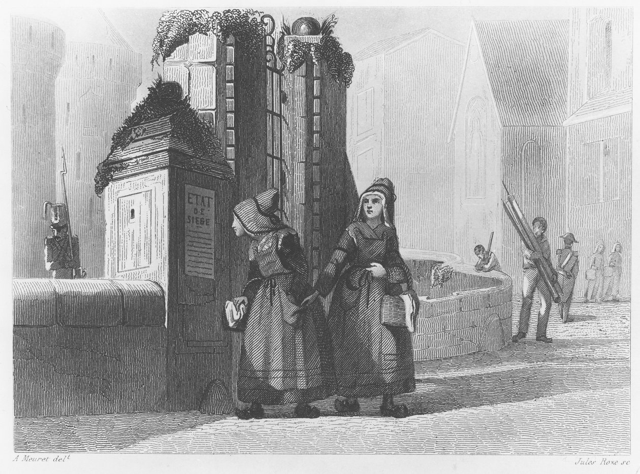 Příjezd vévodkyně z Berry do Nantes, 1820 od French School