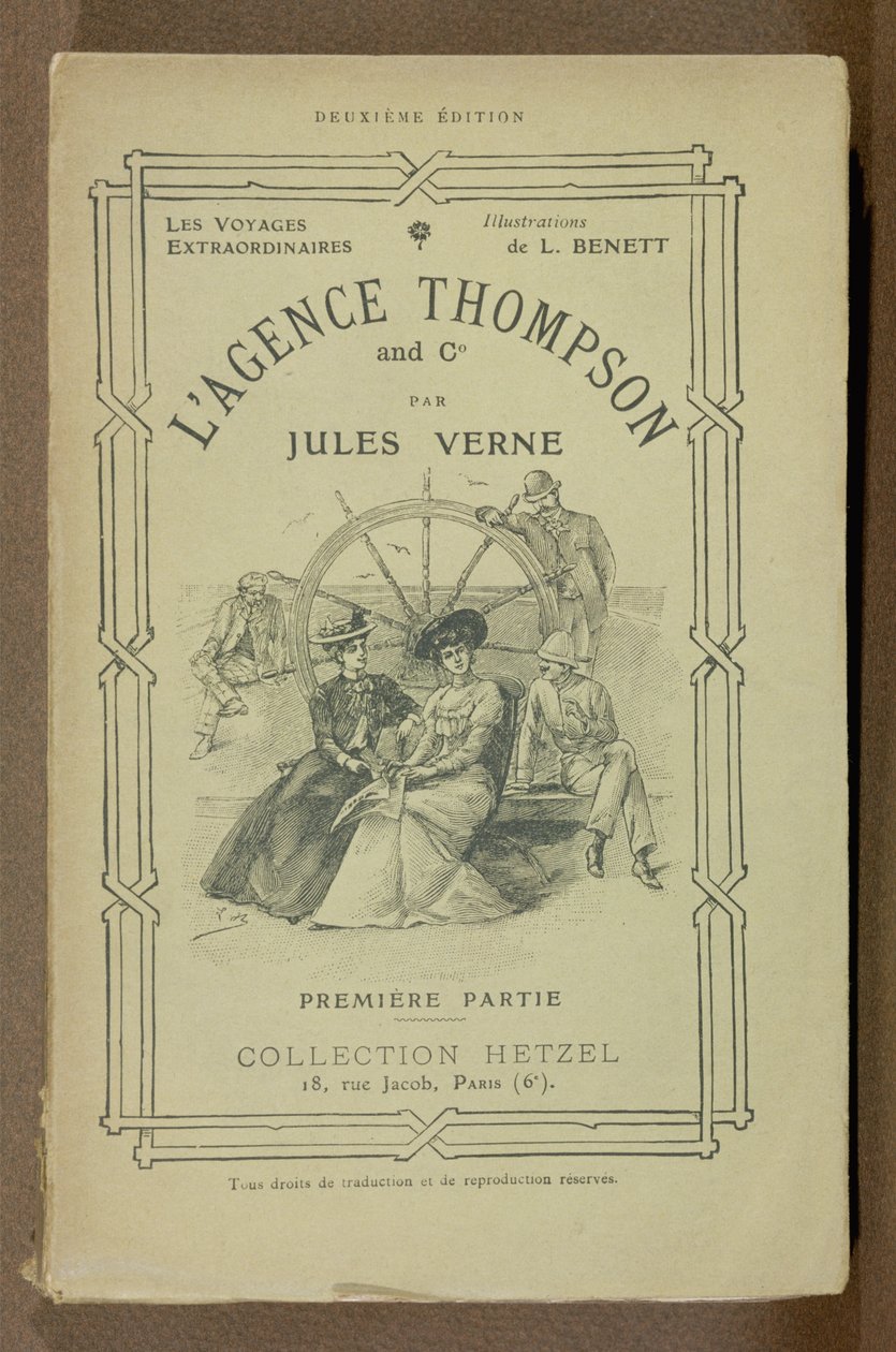 Obálka knihy The Thompson Travel Agency od Julese Verna (1828-1905) od French School