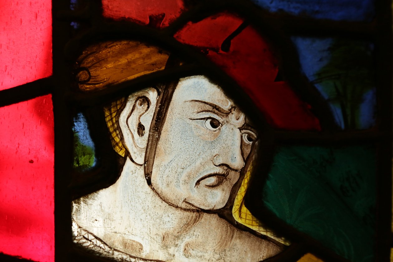 Přihlížející v okně Saint Sebastian od French School