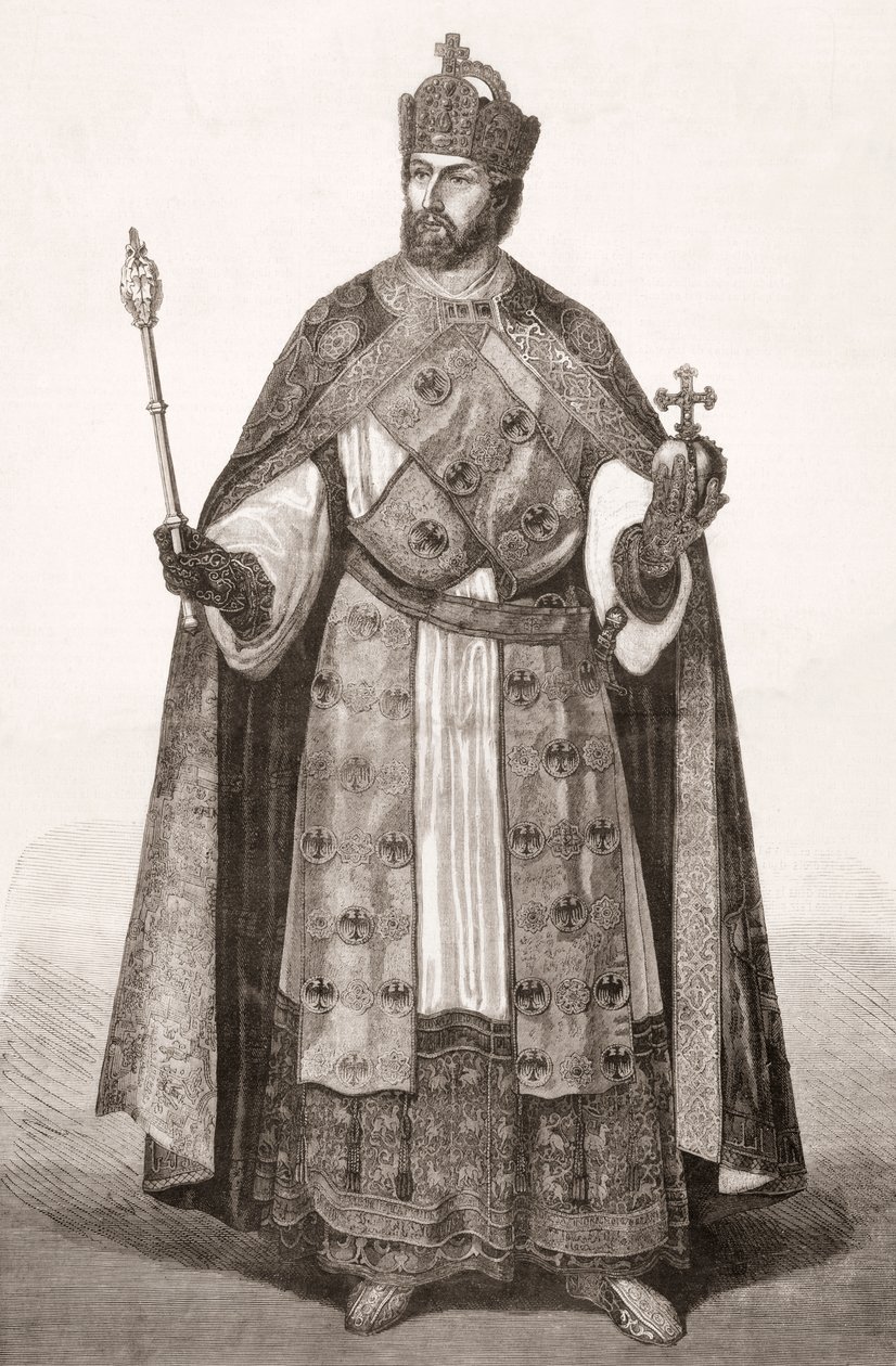 Karel V., císař Svaté říše římské, z LUnivers Illustré, 1866 od French School