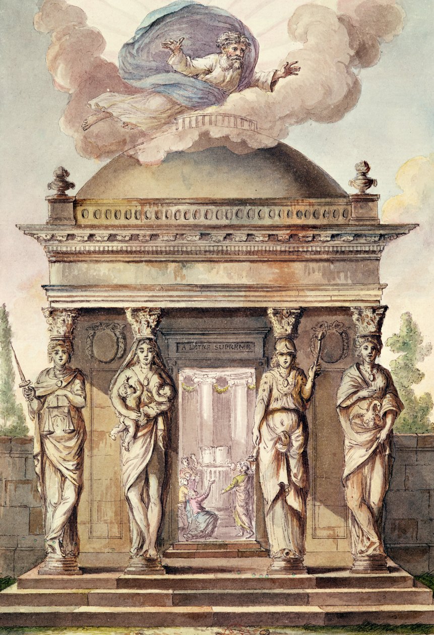 Hommage to the Eternal (barevná rytina) od French School