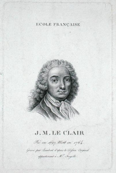 Jean-Marie Leclair (1697-1764) ryl Lambert od French School