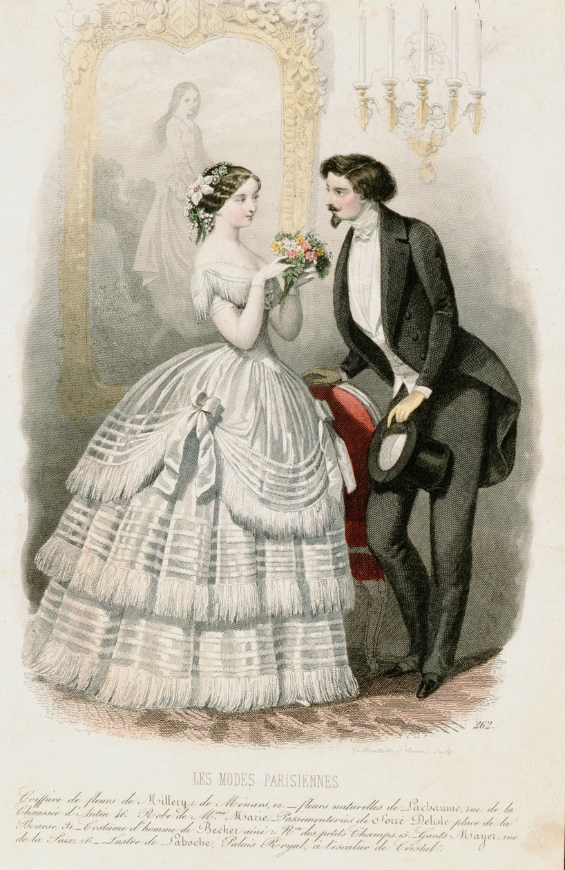 Pařížská móda, kolem roku 1850 od French School