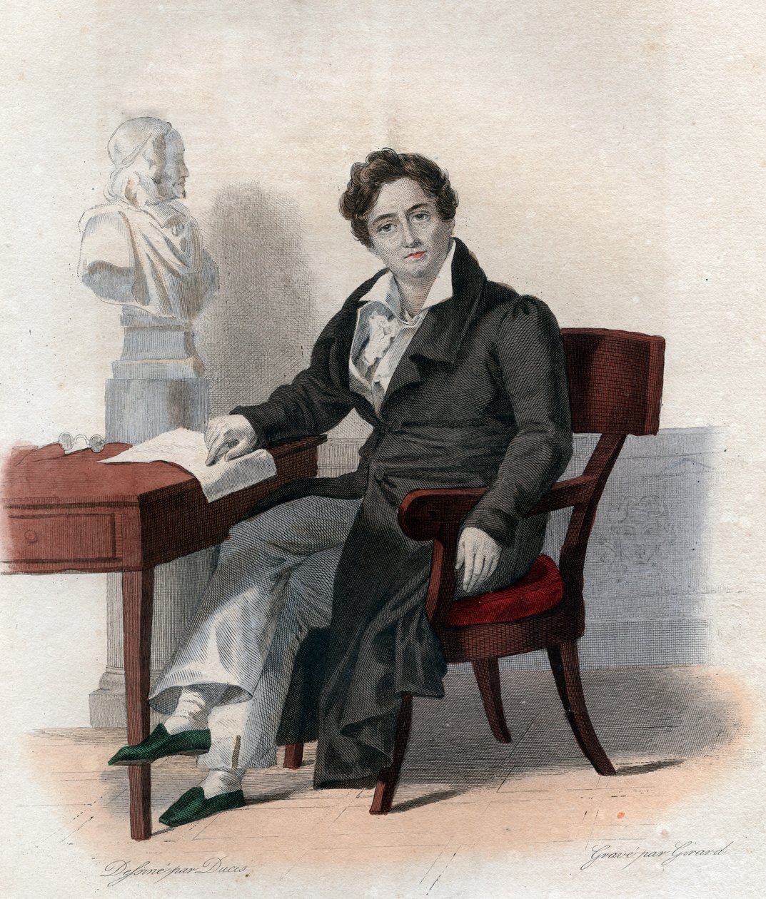 Portrét Francois Joseph Talma (1763-1826), francouzský herec. od French School
