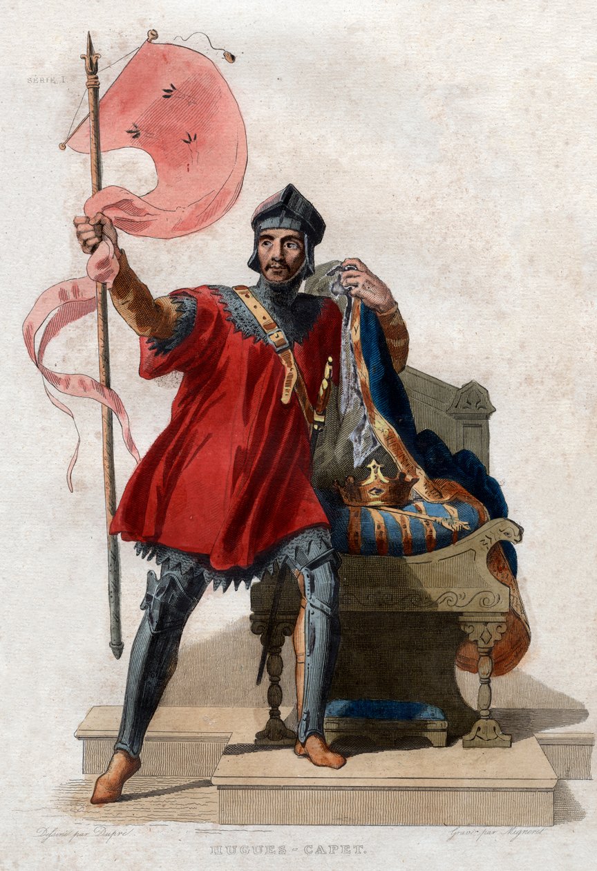 Portrét Huguese Ier Capeta (c.941-996), francouzského krále. od French School
