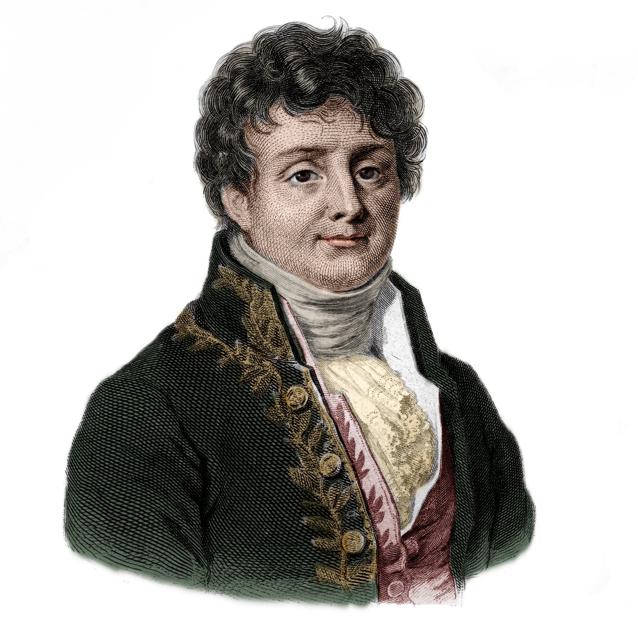 Portrét Josepha Fouriera (1768-1833) francouzského matematika a fyzika. od French School