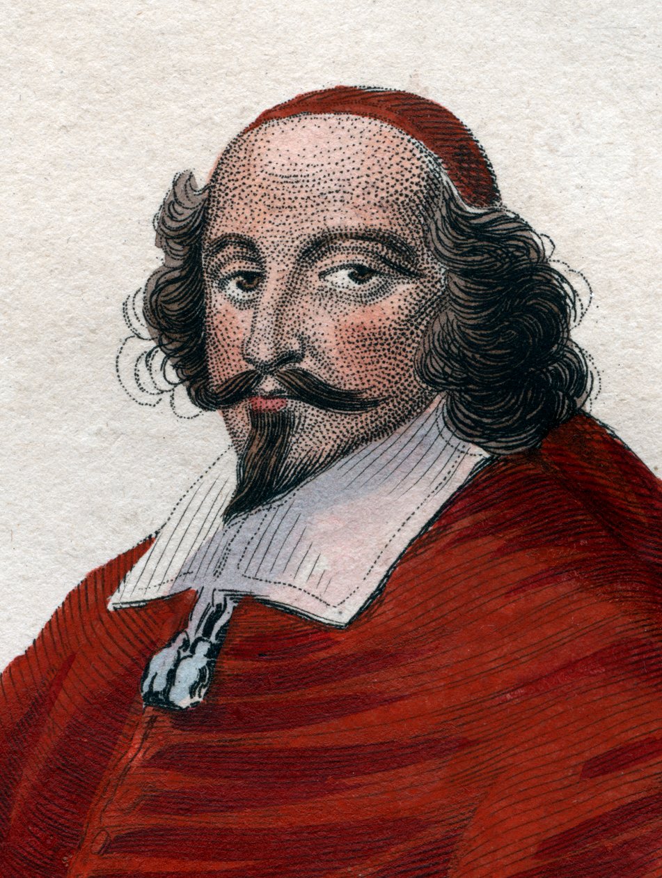 Portrét Julese Mazarina (1602-1661), francouzského italského kardinála, diplomata a politika. od French School