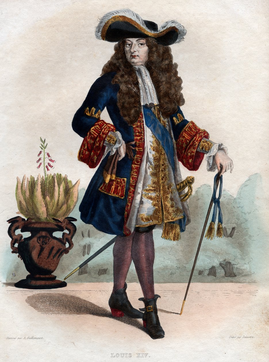 Portrét francouzského krále Ludvíka XIV. (1638-1715). od French School