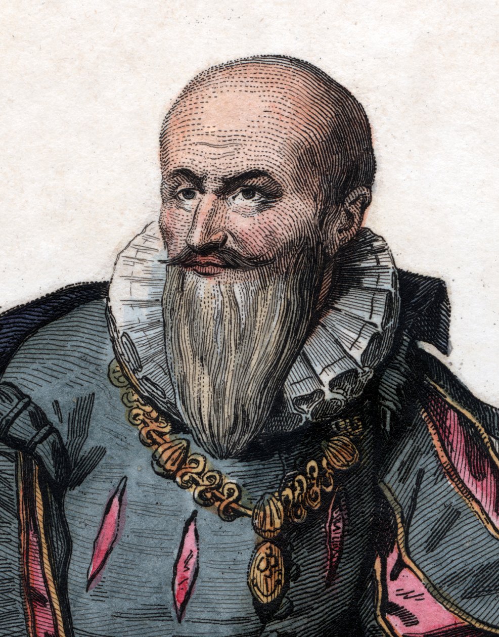 Portrét Maximiliena de Bethune, vévody ze Sully (1559-1641), francouzského vojáka a ministra. od French School