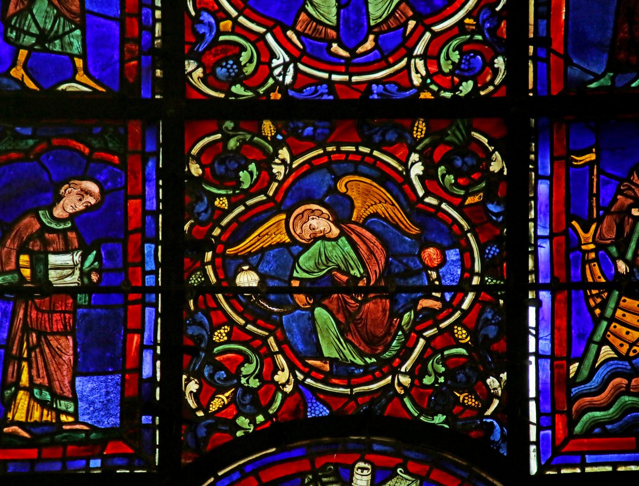 Scéna ze života svatého Martina, katedrála v Chartres od French School