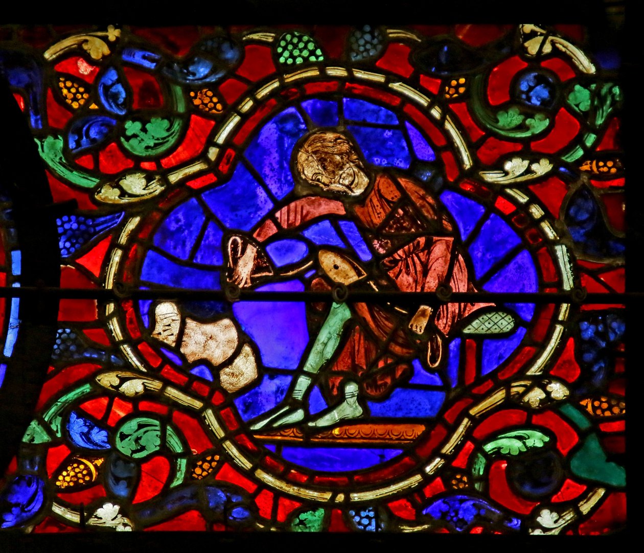 Scéna ze života svatého Martina, katedrála v Chartres od French School