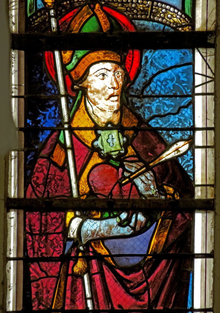 Okno zobrazující svatého Augustina od French School