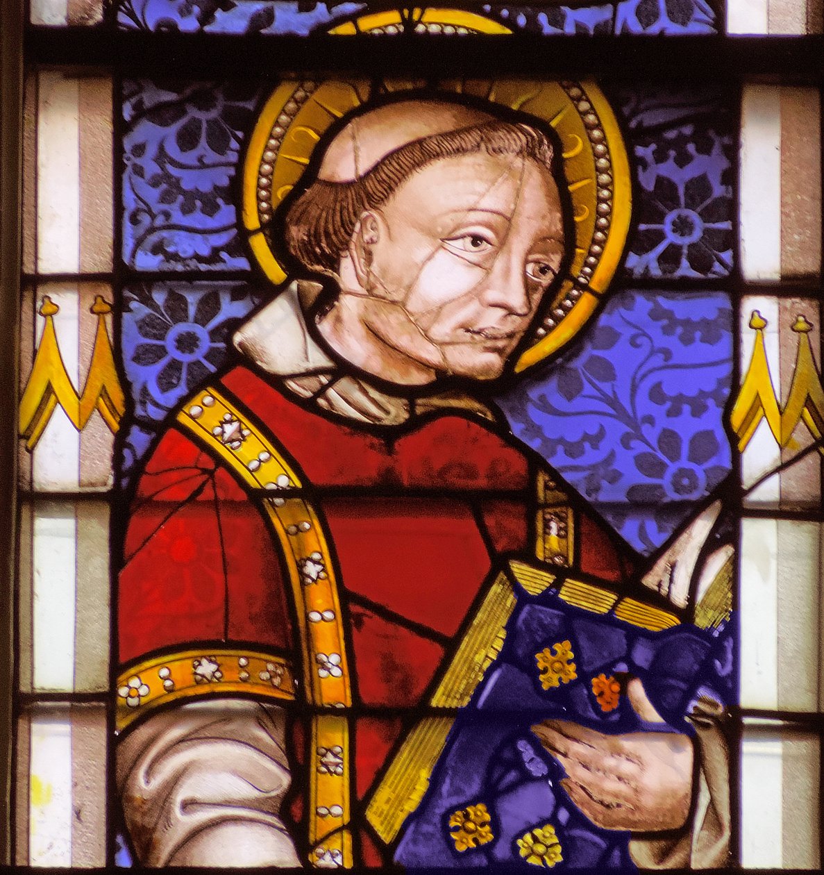 Okno zobrazující Saint Laurence od French School