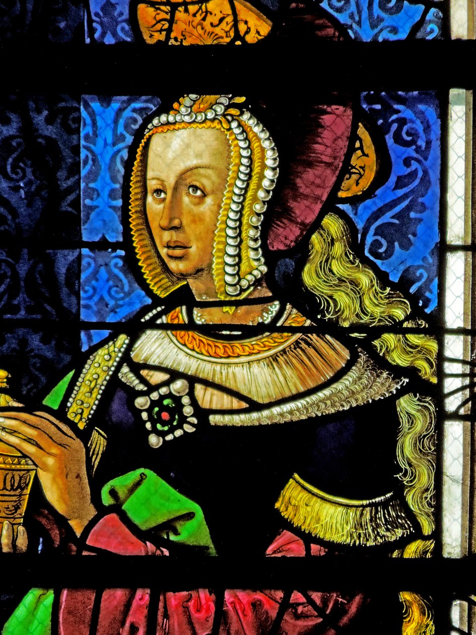 Okno zobrazující svatou Máří Magdalenu od French School