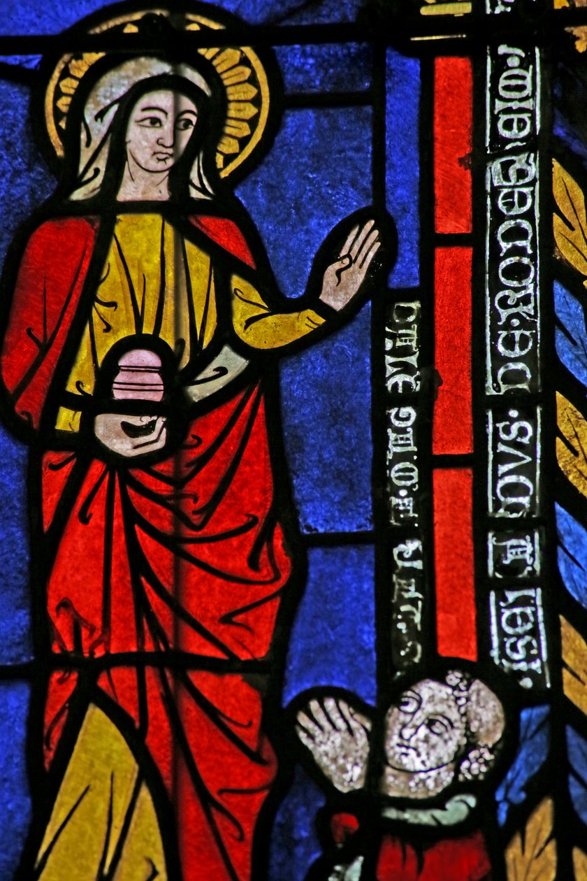 Okno z kostela sv John the Baptist, c.1275 od French School