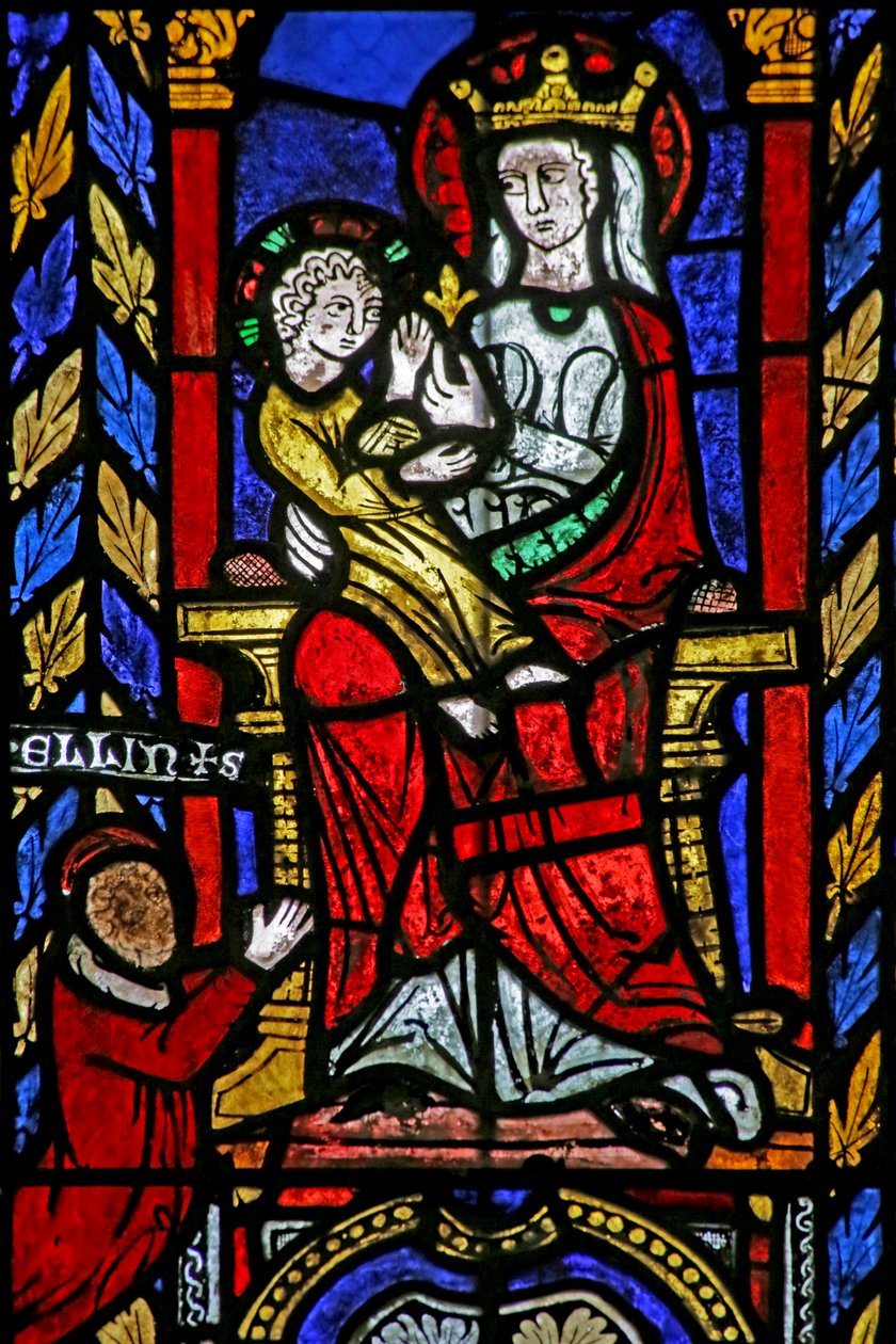 Okno z kostela sv John the Baptist, c.1275 od French School