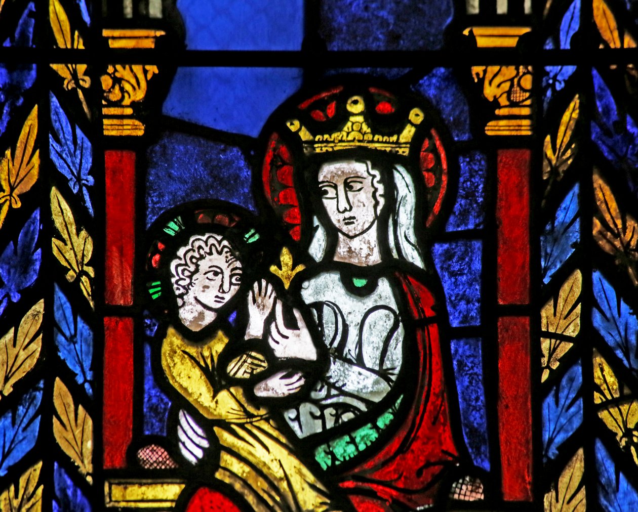 Okno z kostela sv John the Baptist, c.1275 od French School