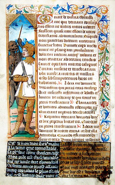 fol.78v, Smrt vedoucí vojáka, z Heures a l