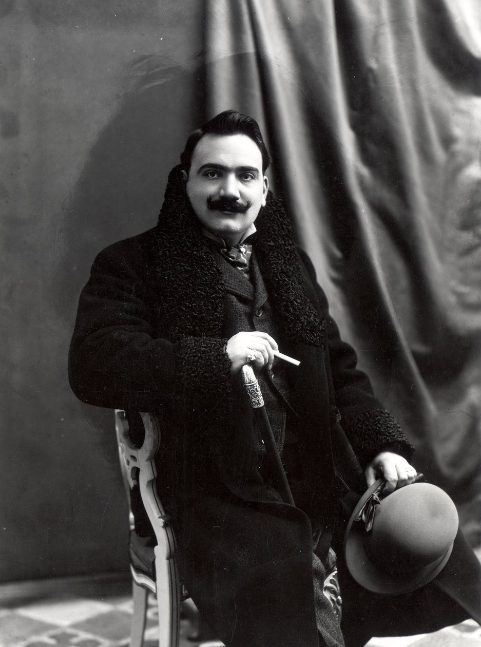 Tenorista Enrico Caruso od Italian Photographer