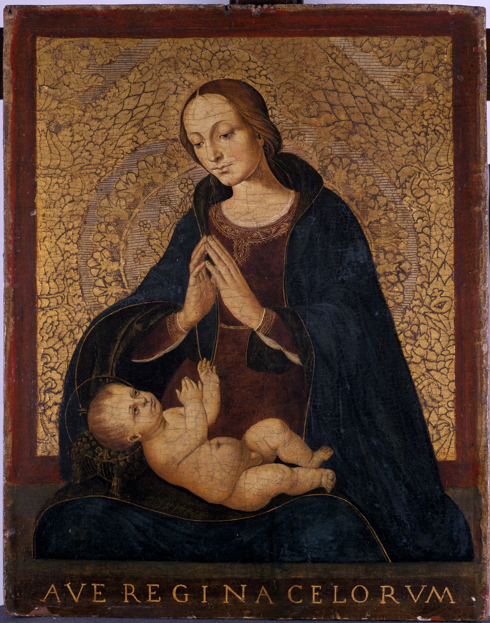 Madonna a dítě se modlí, cca 1500 (tempera na topolovém dřevě) od Italian School