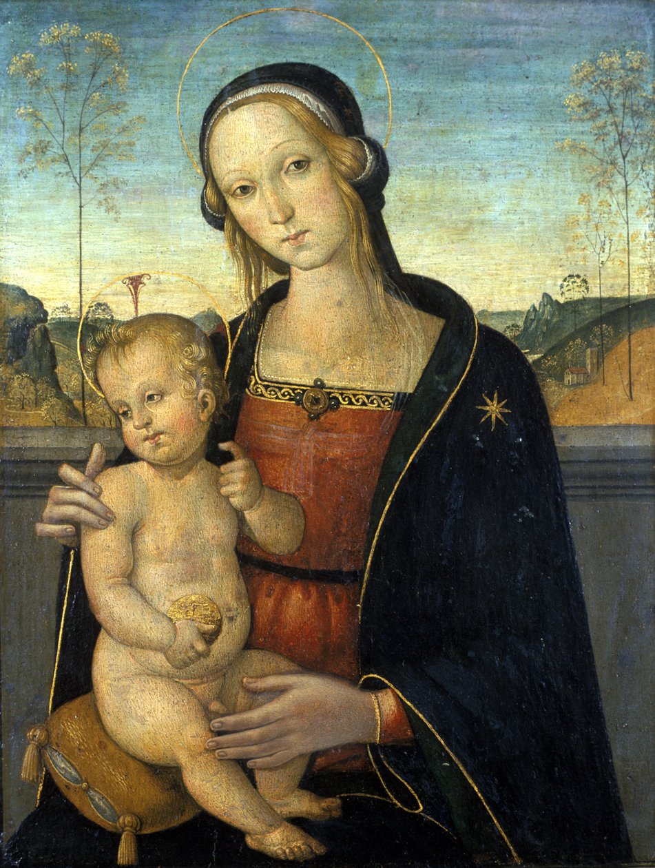 Madonna a dítě, cca 1500 (tempera na dřevě) od Tiberio dAssisi
