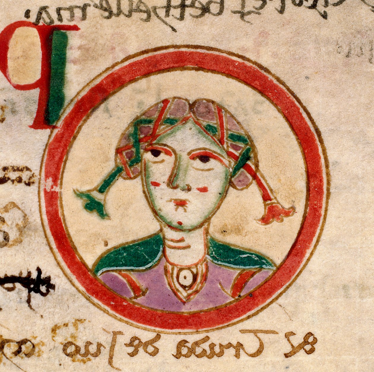 Svatý. Eufemie: f.103v Nekrologu Ducha svatého od Unknown