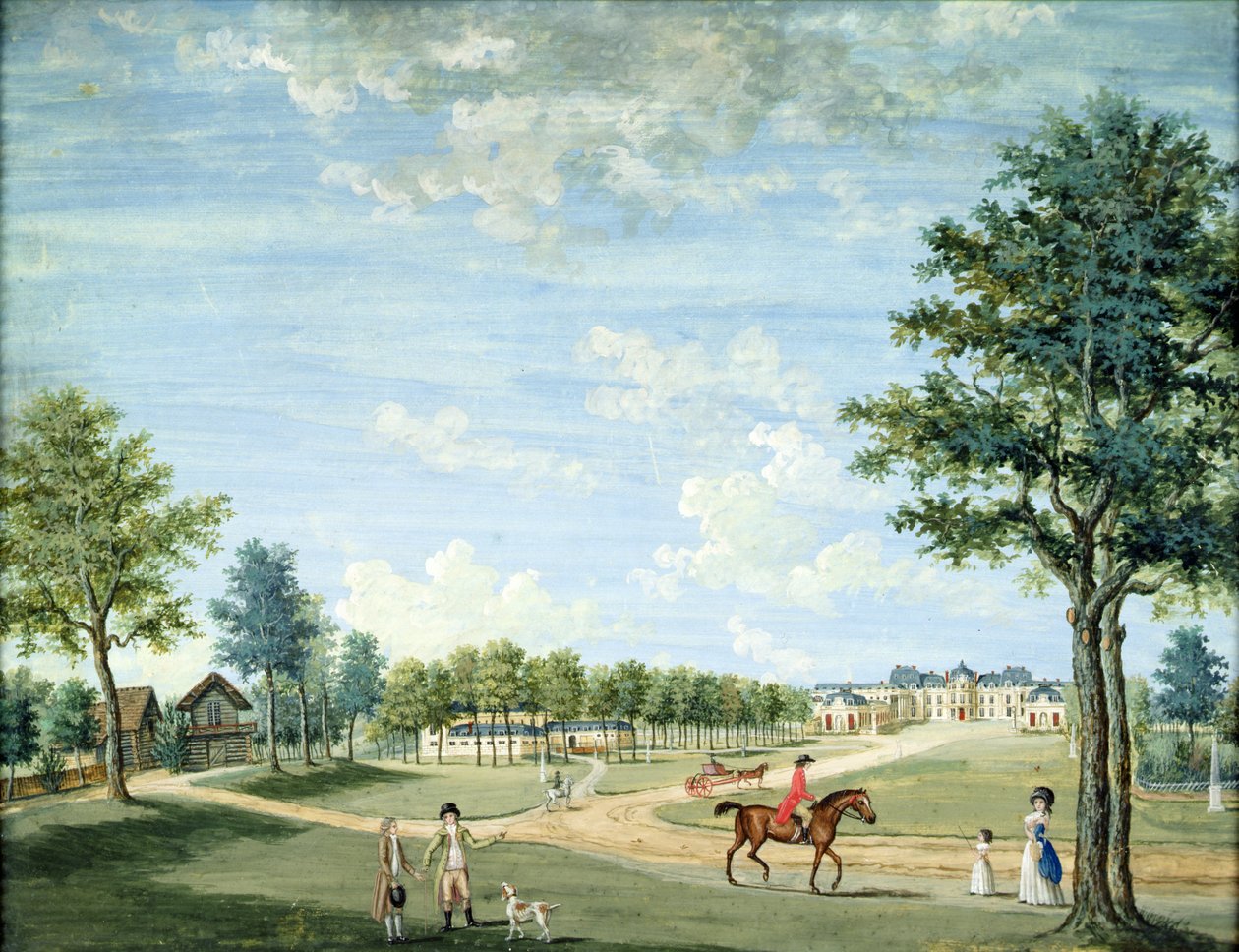 Zámek Raincy, stáje a ruská vesnice, c.1754-93 od 1717 1806 Carmontelle