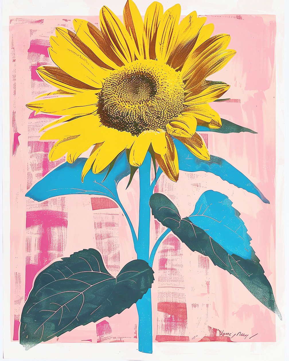 Slunečnice na plátně : botanická inspirace Henri Matisse, nástěnné umělecké výtisky od F. Abderrahim