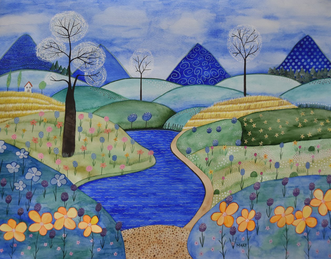 Horský svět od Marys Watercolors