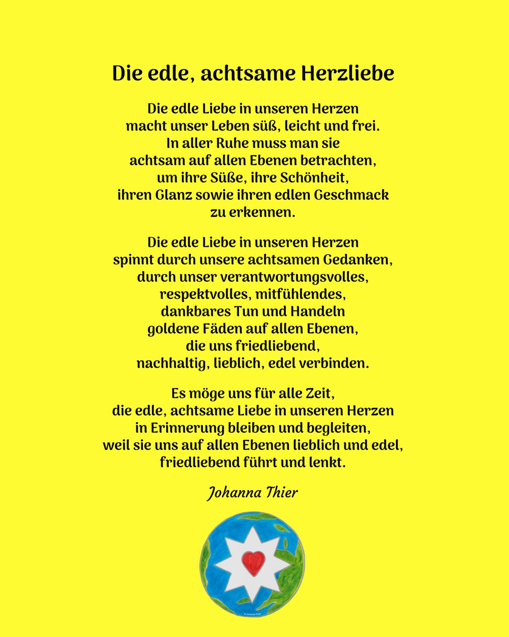 Ušlechtilá, pozorná láska srdce - Verze 2 od Johanna Thier