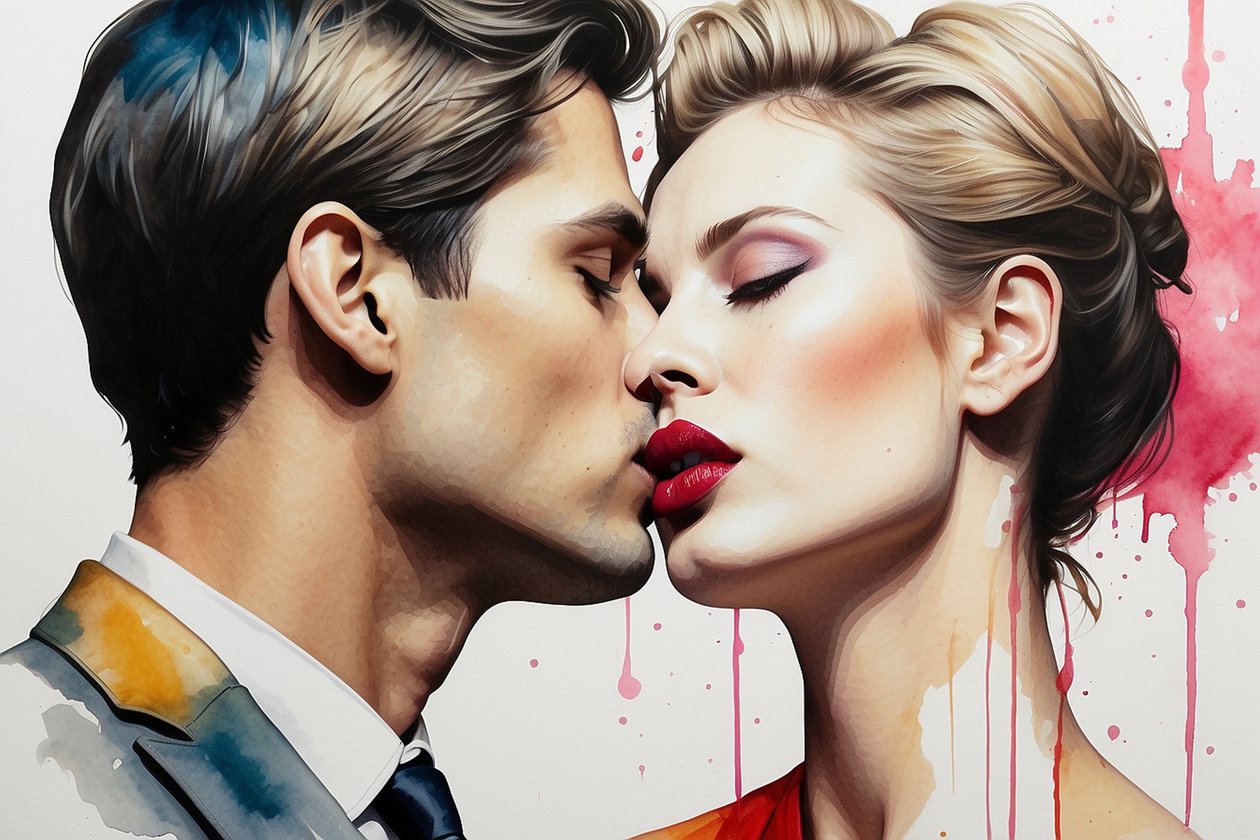 Pop Art Kiss W51 od Mario Witt