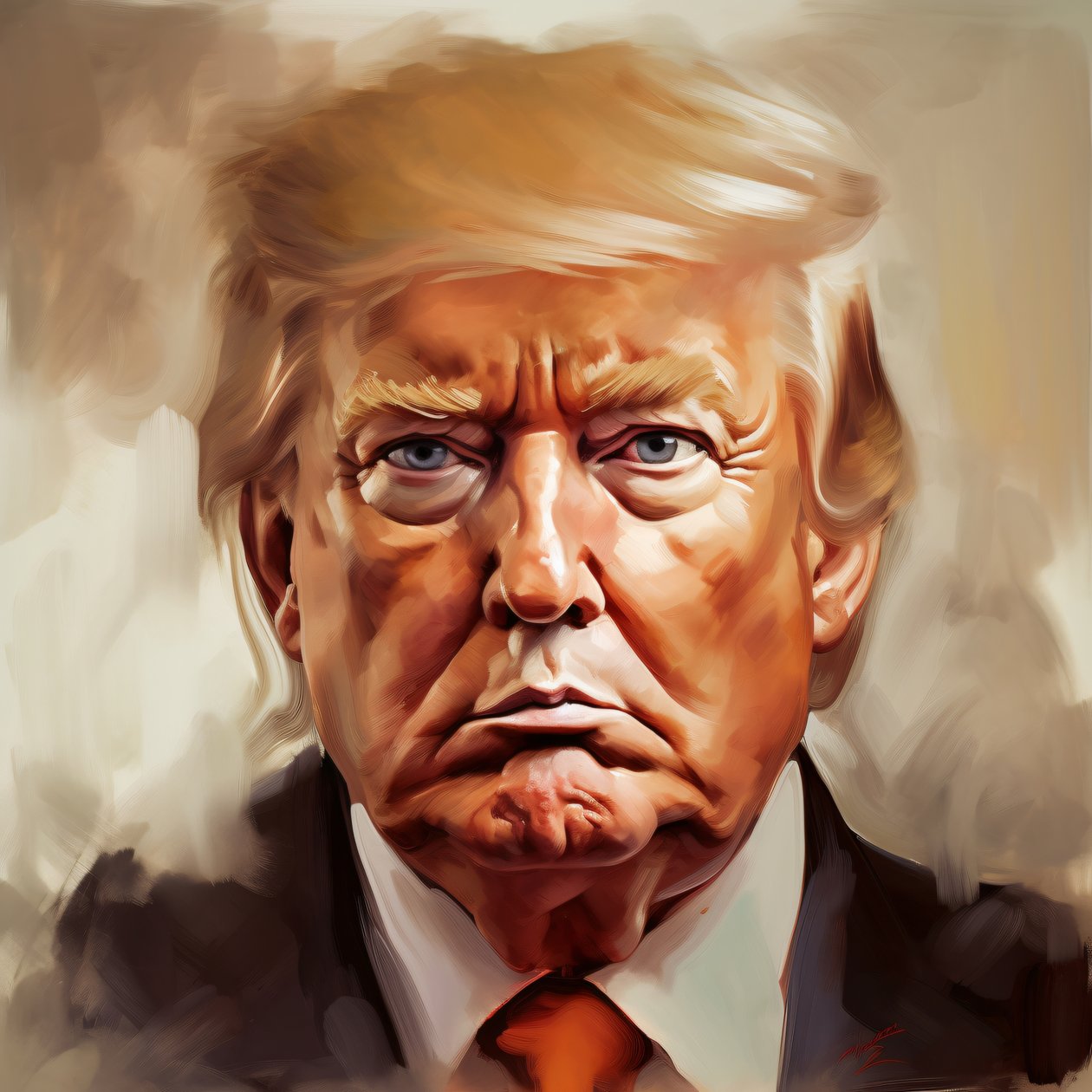 Donald Trump malba, zarámované plakát umělecké výtisky, Nástěnné dekorace pro pokoj od F. Abderrahim