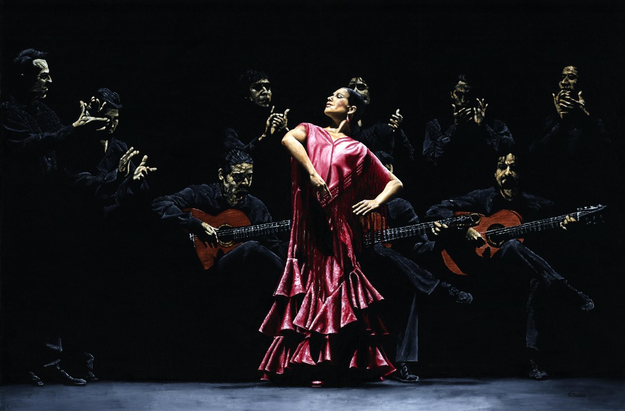 Hrdá tanečnice flamenca od Richard Young