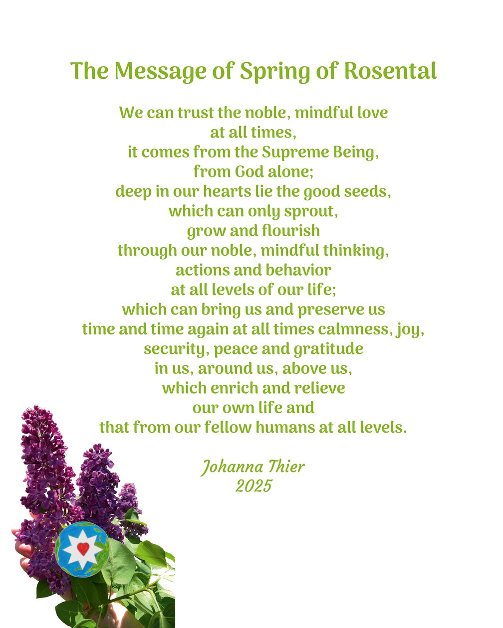 The Message of Spring of Rosental od Johanna Thier