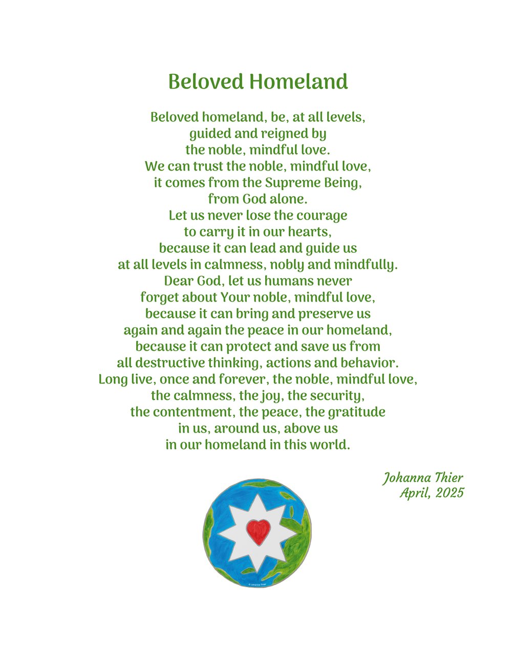 Beloved Homeland od Johanna Thier