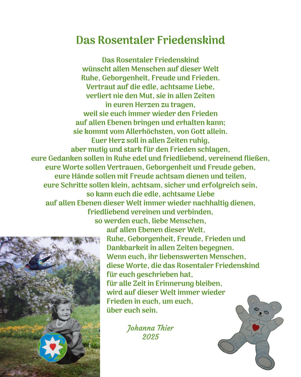 Rosentalské dítě míru od Johanna Thier