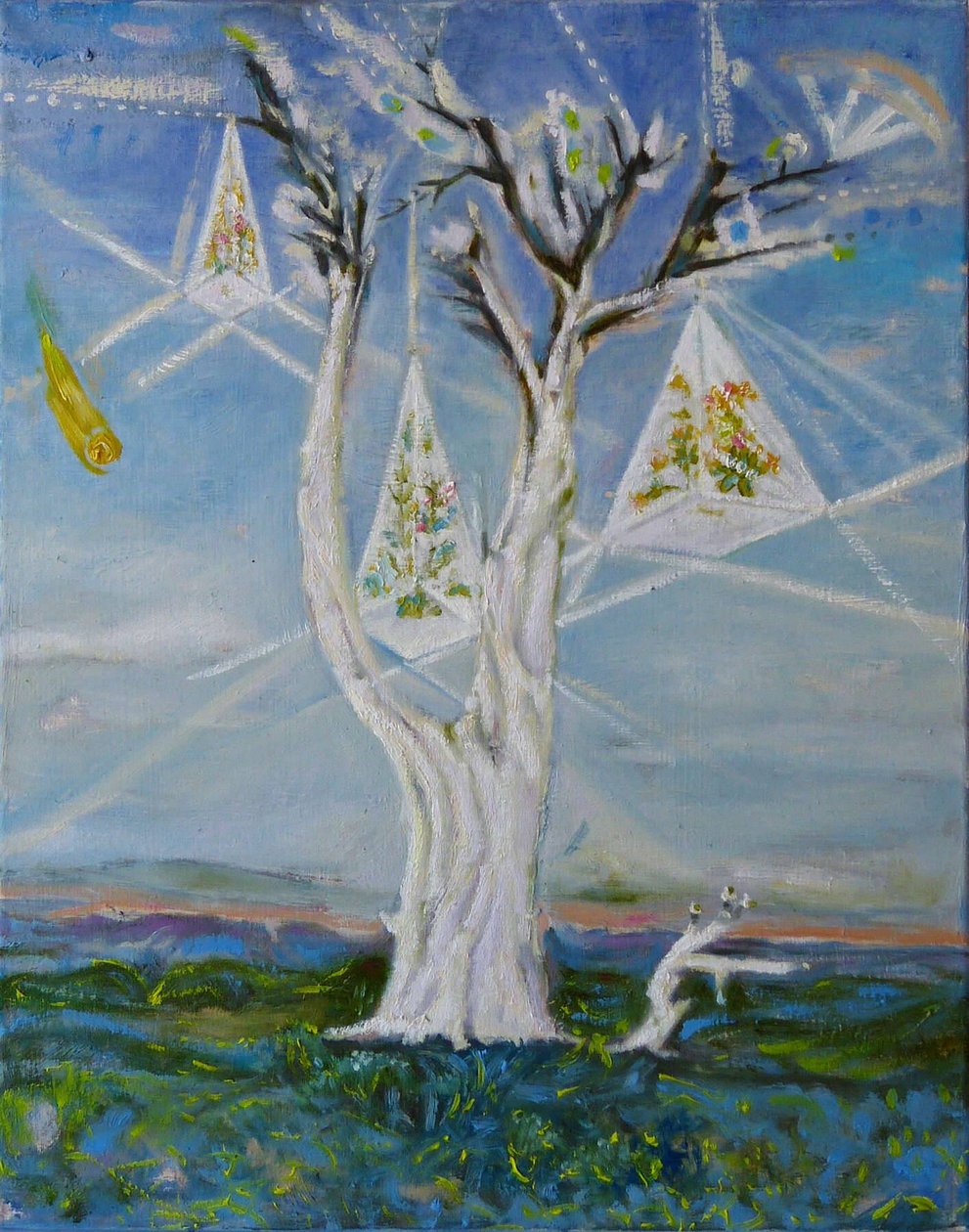 Bílý strom od Elzbieta Goszczycka