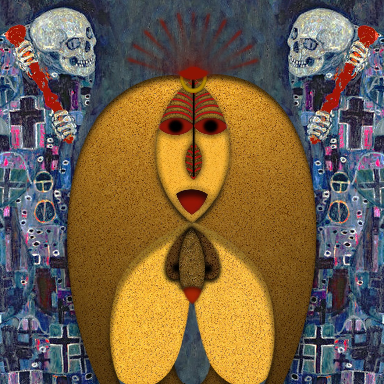 Anima Dannata (V) - Hommage Gustav Klimt od Alexander Eibach