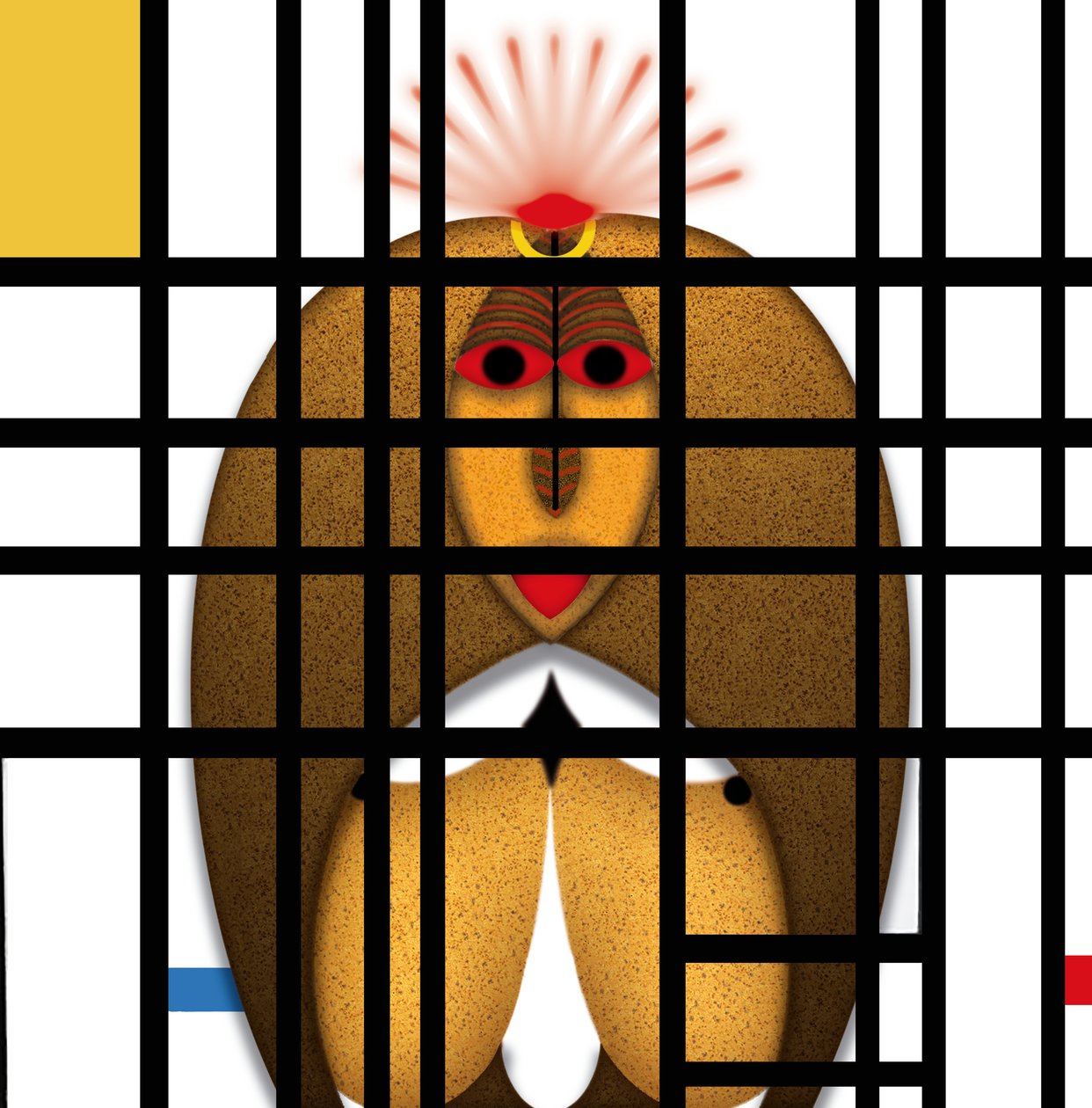 Lockdown (VIII) - (aus der Serie Animal Rationale) od Alexander Eibach