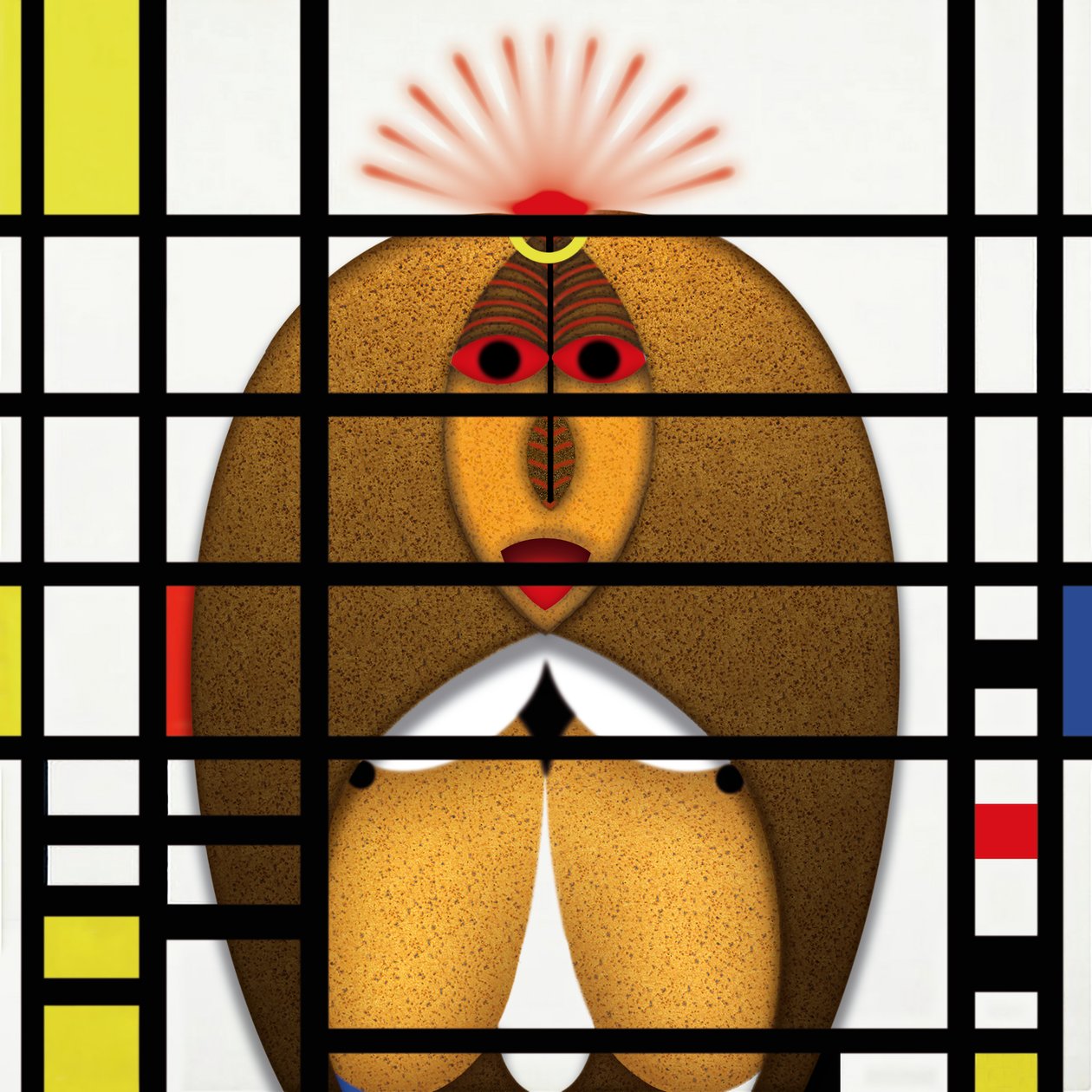 Lockdown (XVII) - (aus der Serie Animal Rationale) od Alexander Eibach