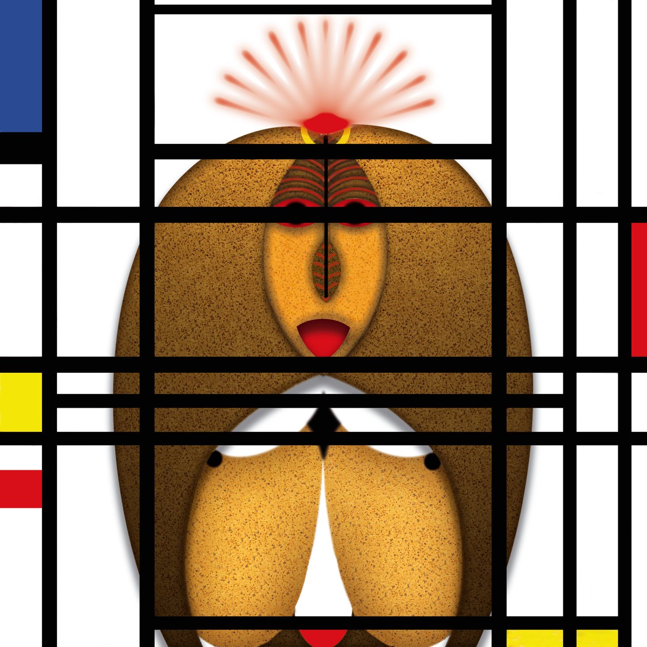 Lockdown (XVIII) - (aus der Serie Animal Rationale) od Alexander Eibach